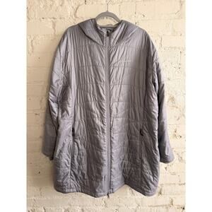 Columbia Omni-Heat Hooded Long Puffer Jacket Women’s 3X Purple Insulated Coat